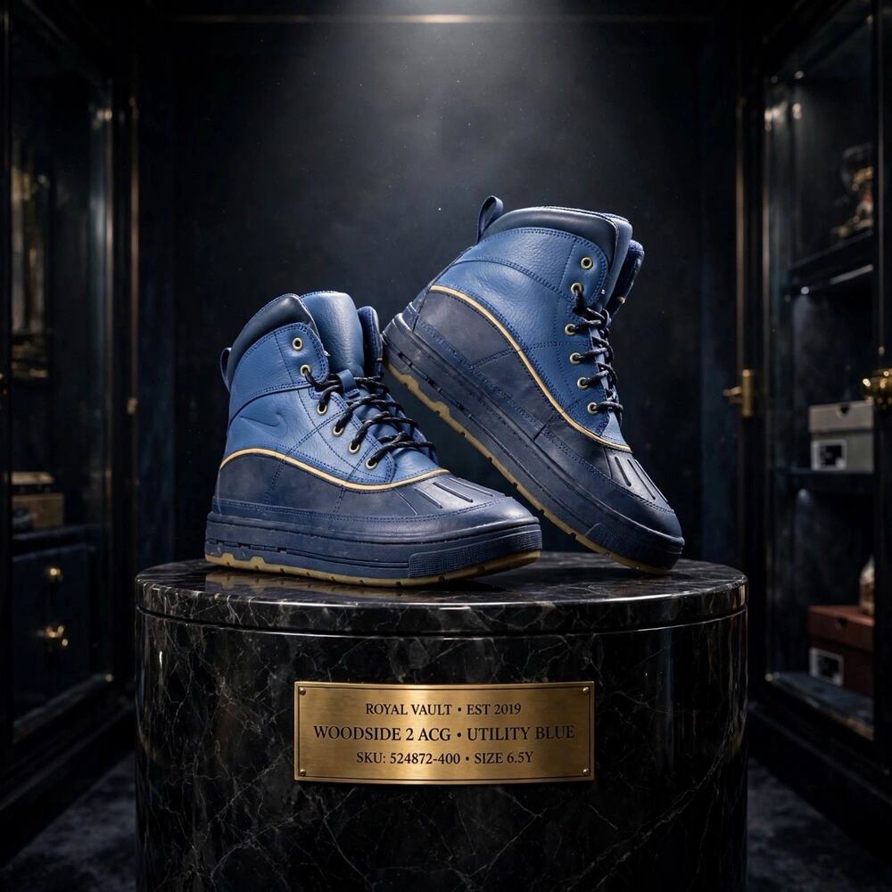Size 6.5 Youth - Nike Woodside 2 High ACG - Utility Blue - 524872-400